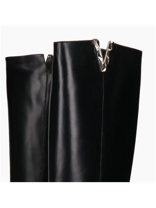 FACETED V-BOOT VIA ROMA 15 | 4055NERO